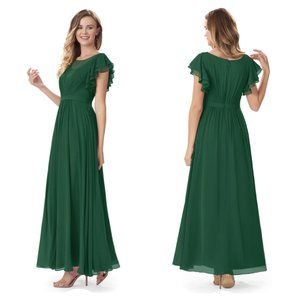 Azazie Daphne Dark Green Bridemaid Dress (Formal, Evening, Holiday Gown)